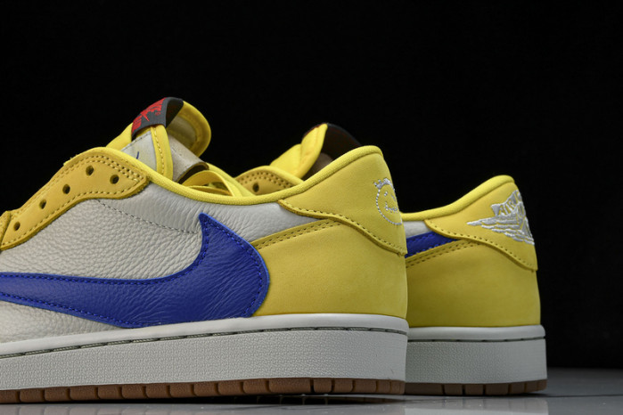 travis scott air jordan 1 low og canary dz4137-700