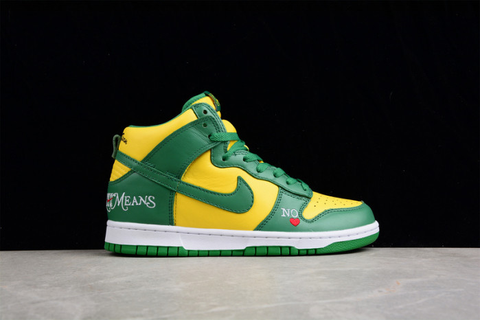 nike sb dunk high by any means brazil dn3741-700