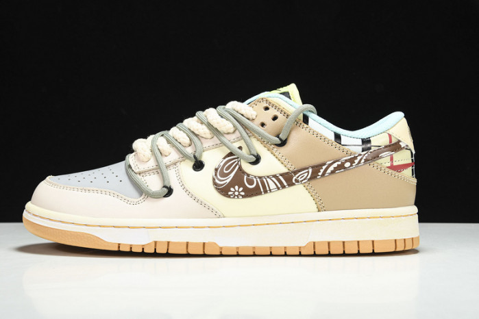 dunk low prm sb "cashew nut flower fl001