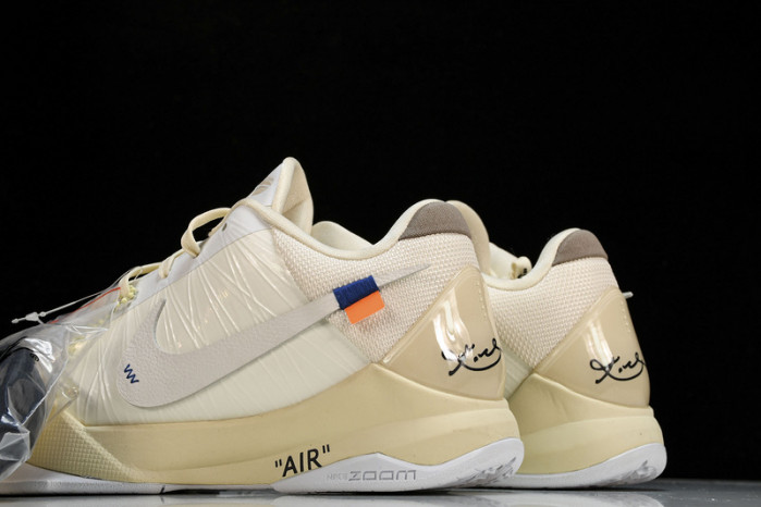 nike kobe 5 protro undefeated rice white db4796-101