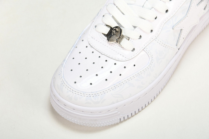 a bathing ape bape sta low with paint copshoe bp-055