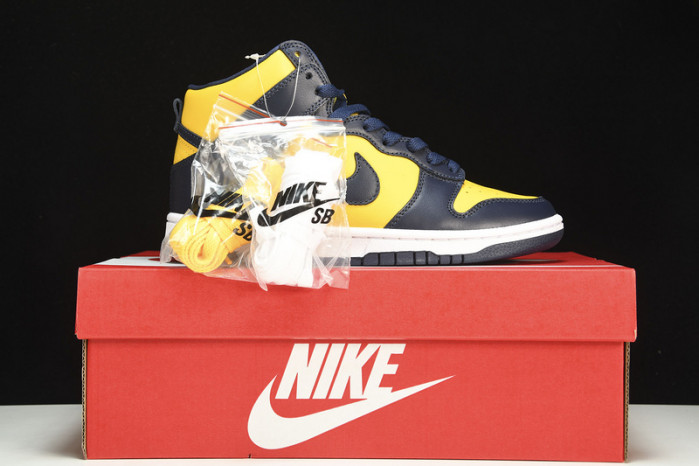 nike dunk high michigan (2020) - cz8149-700