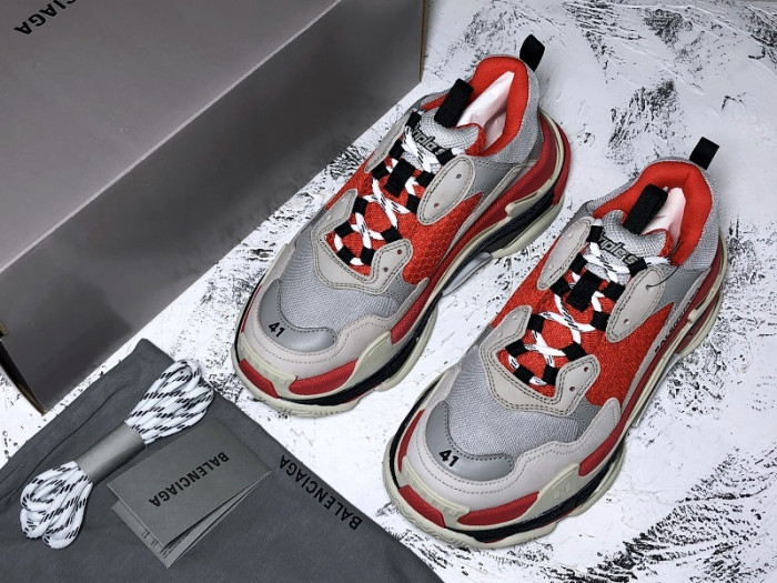 bl triple s trainers clear sole grey glof white 541624 w09oh 1009