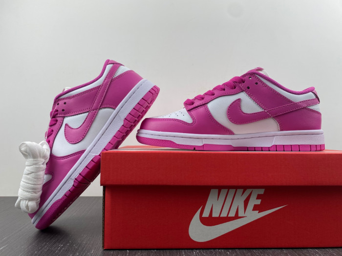nike dunk low active fuchsia (gs) - fj0704-100