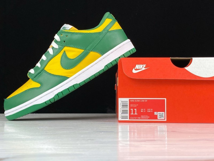 nike dunk low brazil (2020) - cu1727-700