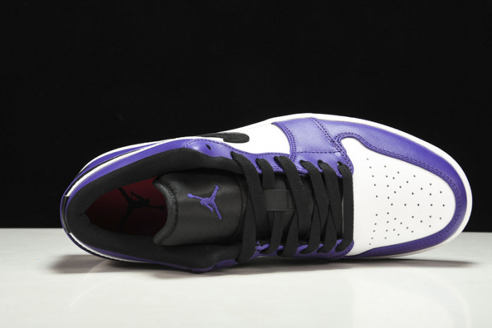 jordan 1 low court purple white - 553558-500