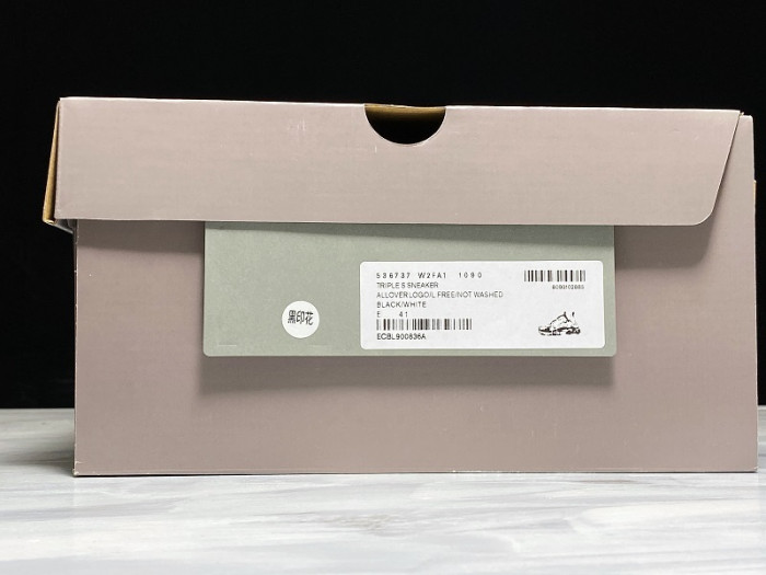 bl triple s trainers black letters 541624 w09o1 9013