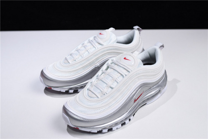 nike air max 97 white silver | at5458-100