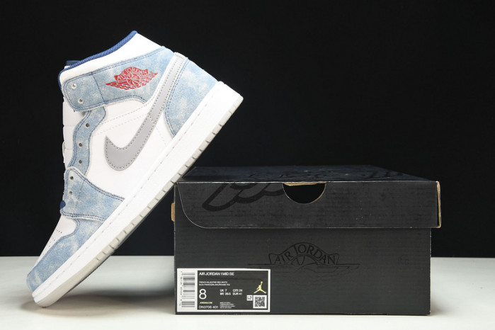 jordan 1 mid french blue fire red - dn3706-401
